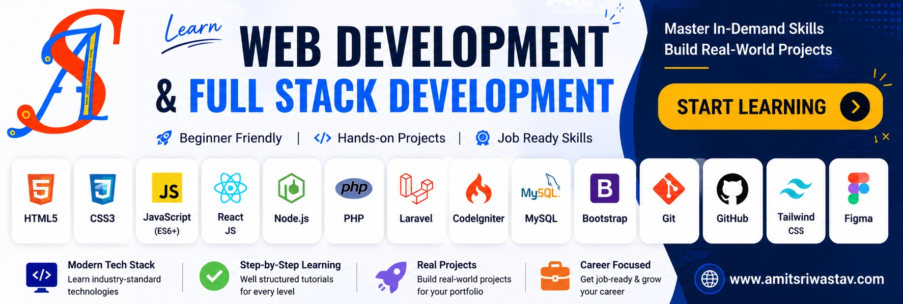 Learn Web Development, Full Stack Development